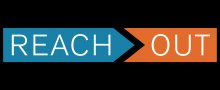 blue and orange banner reading "Reach Out"