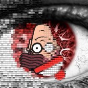 digitized Waldo in a human eye
