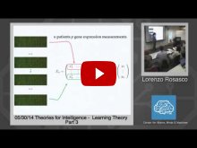 Embedded thumbnail for Lorenzo Rosasco: Learning Theory, Part 3 (variable selection (OMP), dimensionality reduction (PCA))